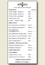 bare-rooted catalogue